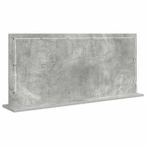 Toaletní zrcadlo Obdélníkový Betonově šedá 100 x 45 x 18 cm - obrázek 6