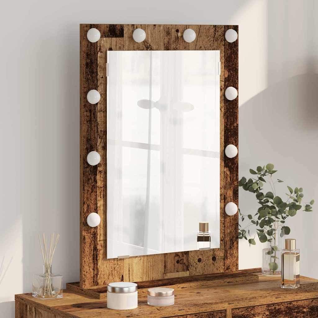 Vainityöpeili Vanha puu Massiivipuuta 70 x 50 x 18 cm Peili