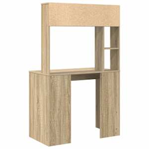 Stůl s policí Sonoma dub 91 x 50 x 149 cm kompozitní dřevo - obrázek 7
