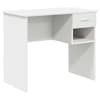 vidaXL Laud Valge 90 x 49 x 75 cm Tehispuit