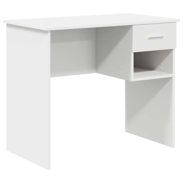vidaXL Laud Valge 90 x 49 x 75 cm Tehispuit