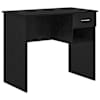 vidaXL Laud Must tamm 90 x 49 x 75 cm Tehispuit