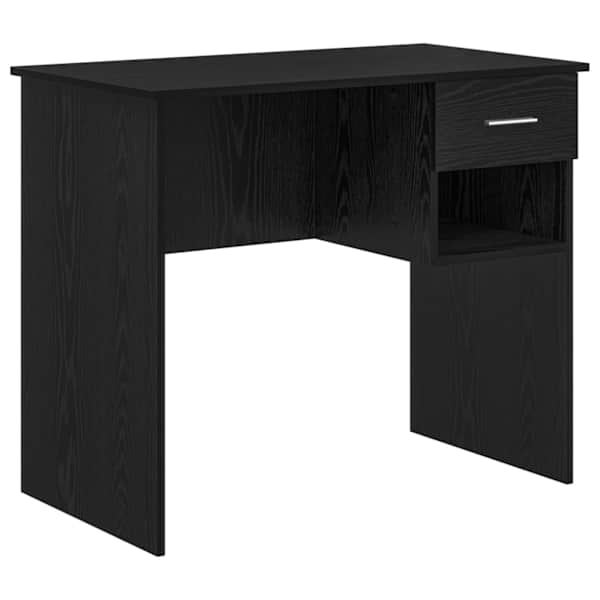 vidaXL Laud Must tamm 90 x 49 x 75 cm Tehispuit