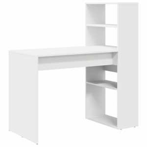 vidaXL Laud Valge Tehispuit 113 x 54 x 120 cm