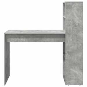 Stůl s policí Betonově šedá 113 x 54 x 120 cm kompozitní dřevo - obrázek 5
