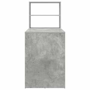 Stůl s policí Betonově šedá 113 x 54 x 120 cm kompozitní dřevo - obrázek 6