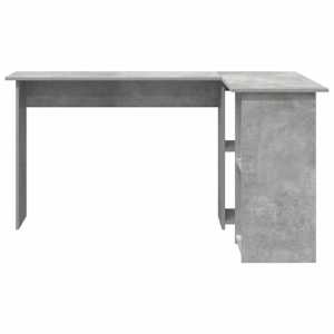 Stůl s policí Betonově šedá 142 x 102 x 73 cm kompozitní dřevo - obrázek 5