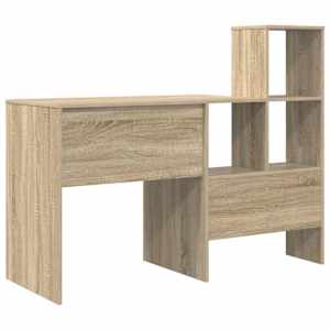 Stůl s policí Sonoma dub 131,5 x 50 x 106,5 cm kompozitní dřevo - obrázek 7