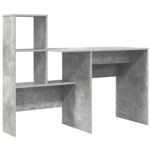 vidaXL Laud Betoonhall Tehispuit 131,5 x 50 x 106,5 cm