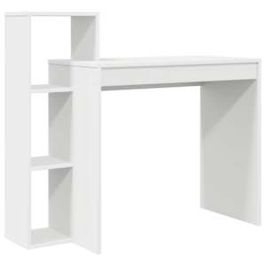 vidaXL Laud Valge Tehispuit 100 x 40 x 90 cm