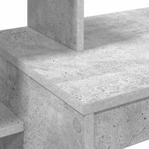 Stůl s policí Betonově šedá 100 x 40 x 90 cm kompozitní dřevo - obrázek 8