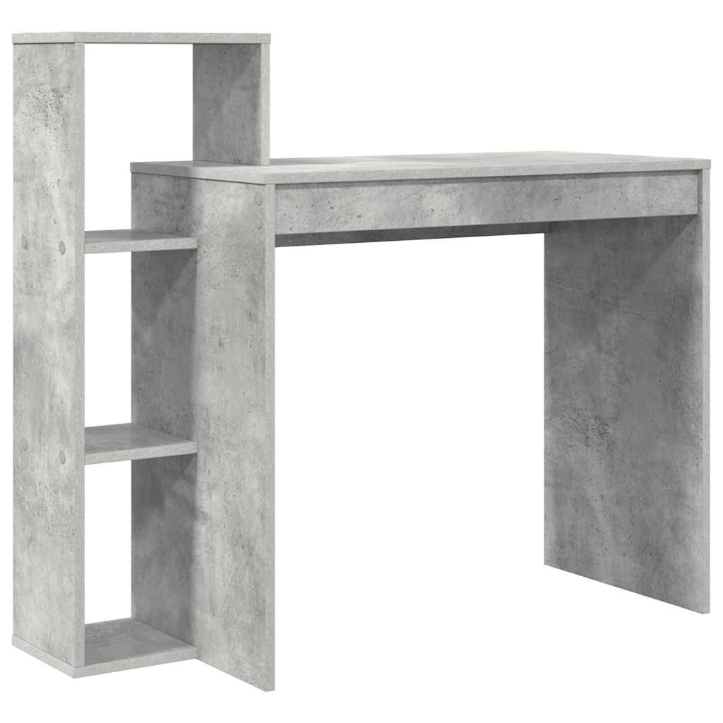 vidaXL Íróasztal Betonhatású szürke Betonhatású laminált, mérnöki fa