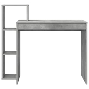 Stůl s policí Betonově šedá 100 x 40 x 90 cm kompozitní dřevo - obrázek 5
