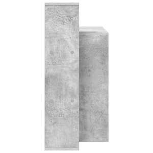 Stůl s policí Betonově šedá 100 x 40 x 90 cm kompozitní dřevo - obrázek 6