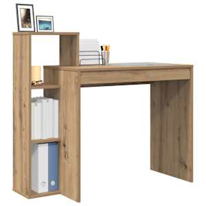 Stůl s policí Artisanový dub 100 x 40 x 90 cm kompozitní dřevo - obrázek 3