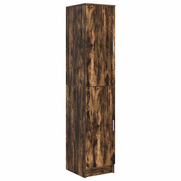 vidaXL K&otilde;rgushein Suitsetatud tamm 35 x 39 x 168 cm