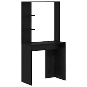 vidaXL Laud Must tamm Tehispuit 78,5 x 37 x 154,5 cm