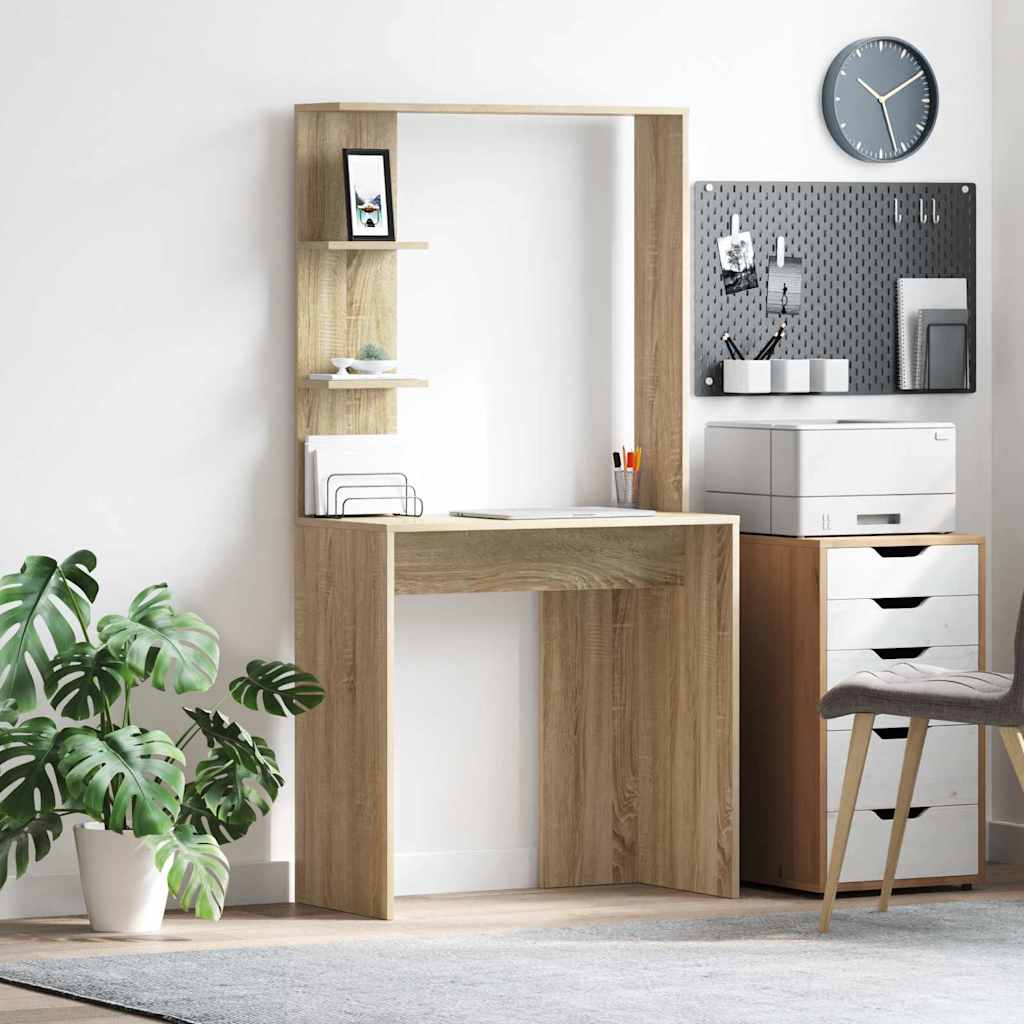 bureau chêne de Sonoma chêne de Sonoma bois d'ingénierie