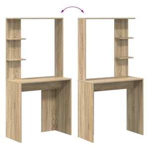Stůl s policí Sonoma dub 78,5 x 37 x 154,5 cm kompozitní dřevo - obrázek 9