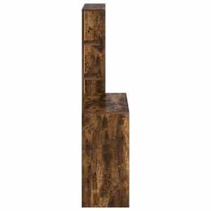 Stůl s policí Kouřový dub 78,5 x 37 x 154,5 cm kompozitní dřevo - obrázek 6