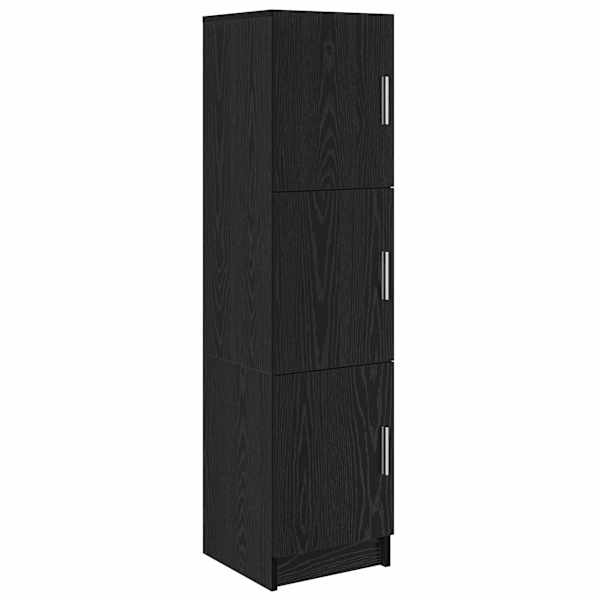 vidaXL K&otilde;rgushein Must tamm 31.5 x 32 x 122.5 cm