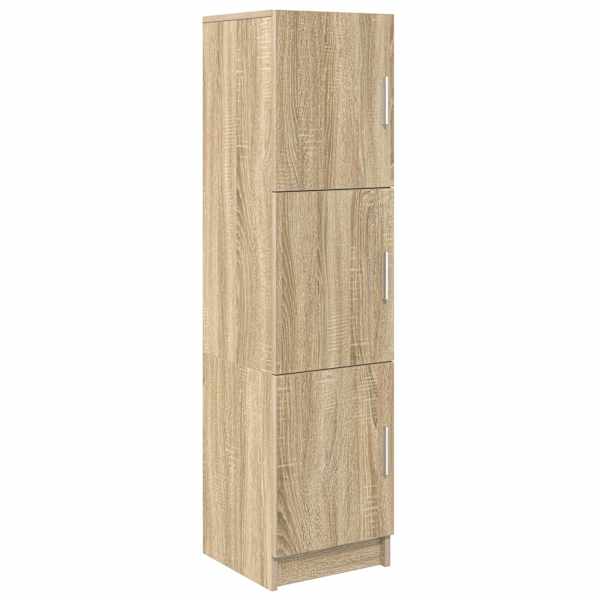 vidaXL K&otilde;rgushein Sonoma tamm 31.5 x 32 x 122.5 cm