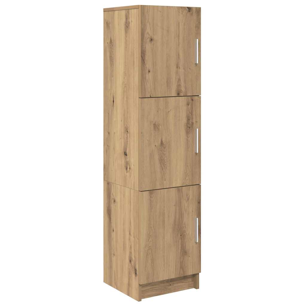 Thumbnail - vidaXL Highboard Eiche handwerklich 31,5 x 32 x 124 cm Holzwerkstoff