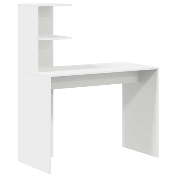 vidaXL Laud Valge 102 x 50 x 124 cm Tehispuit