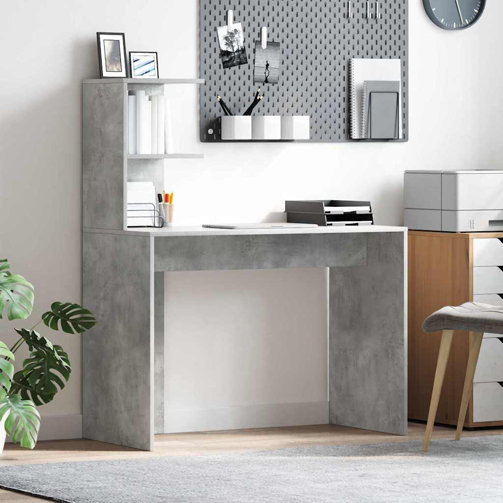 Bureau d'écriture gris béton Gris béton