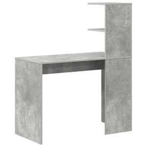 Stůl s policí Betonově šedá 102 x 50 x 124 cm kompozitní dřevo - obrázek 7