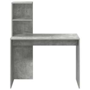 Stůl s policí Betonově šedá 102 x 50 x 124 cm kompozitní dřevo - obrázek 5