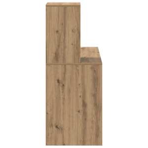 Stůl s policí Artisanový dub 102 x 50 x 124 cm kompozitní dřevo - obrázek 6