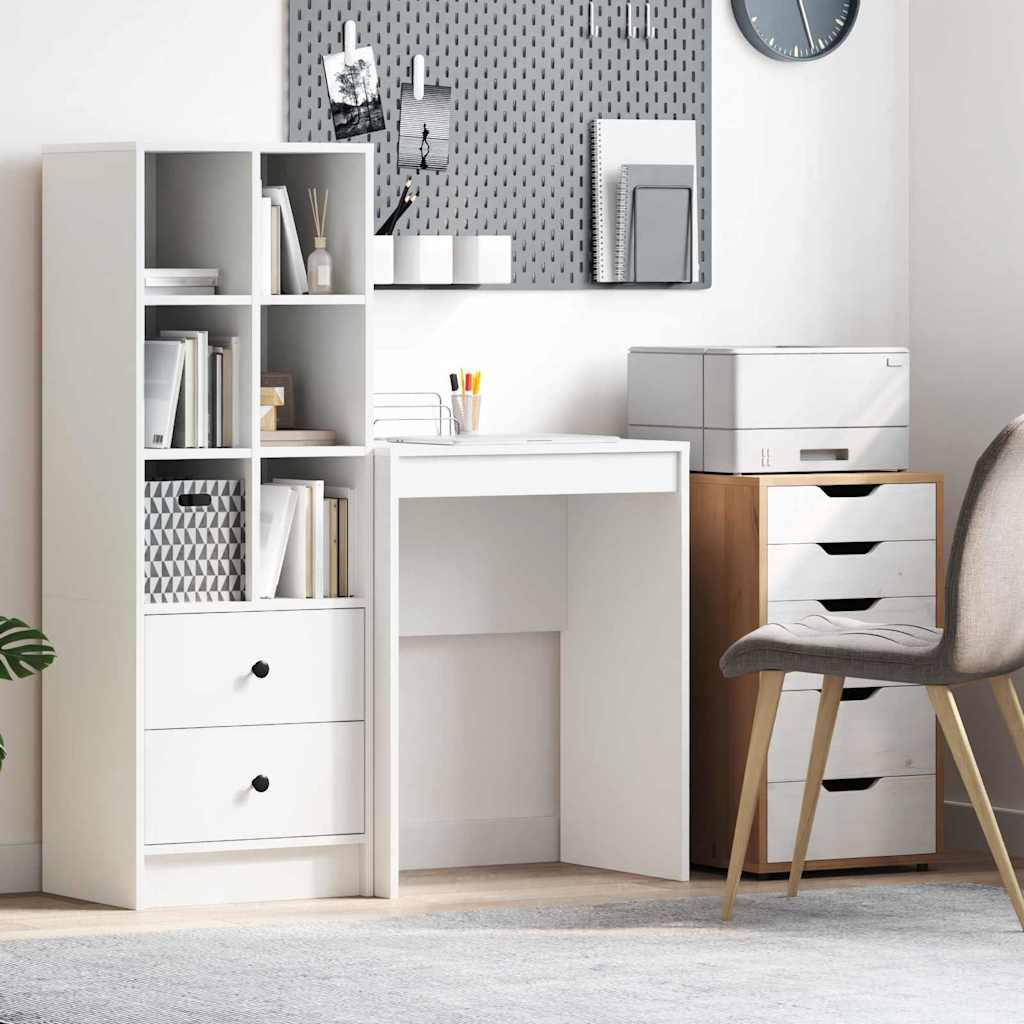 Bureau d'écriture minimaliste Blanc Panneau de particules