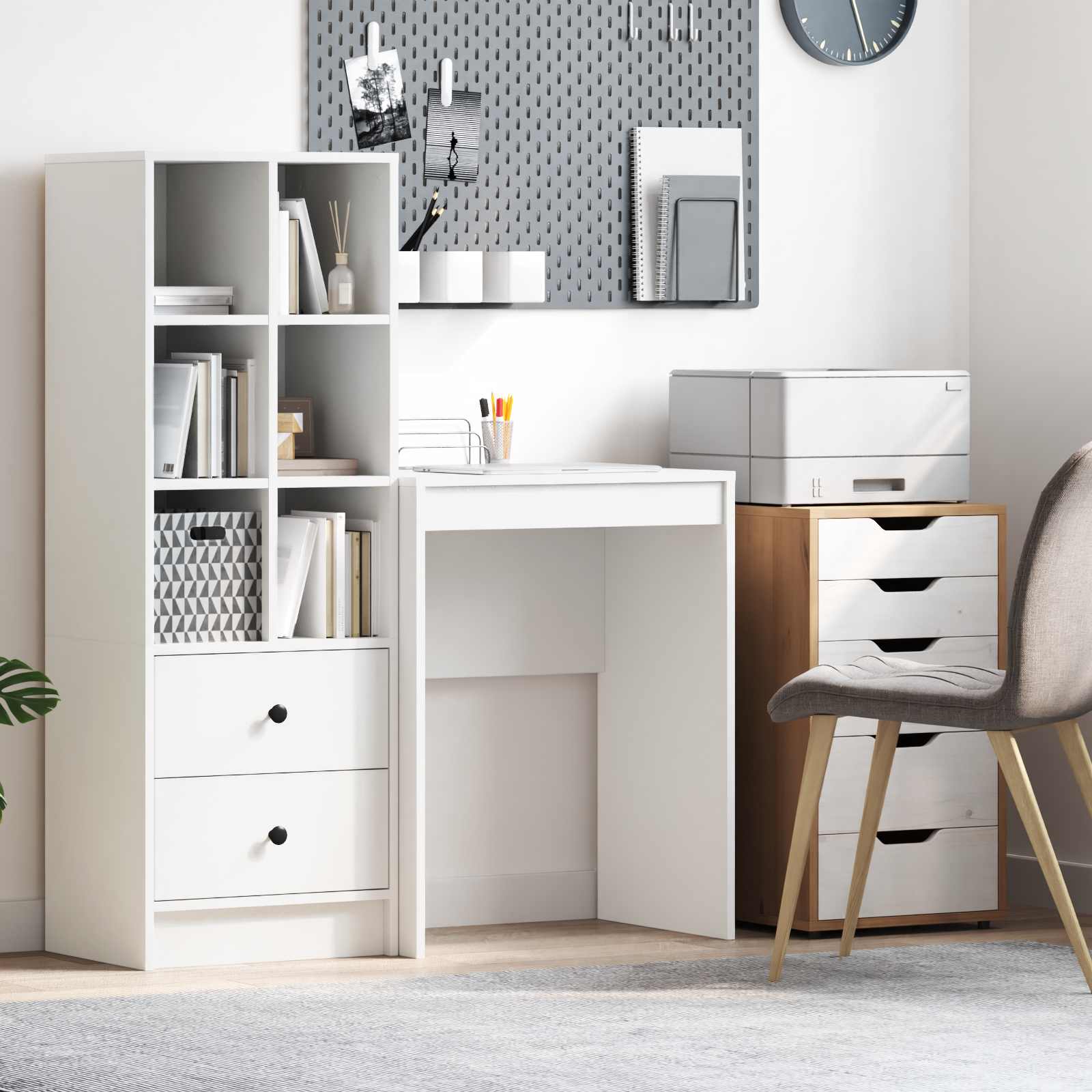 vidaXL Birou Alb 60 x 40 x 76 cm