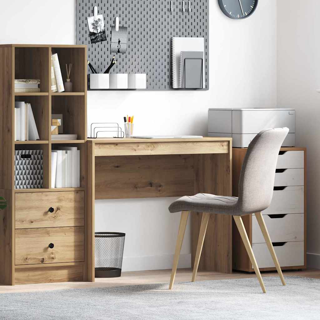 Bureau d'écriture Chêne artisanal Panneau de particules Moyen