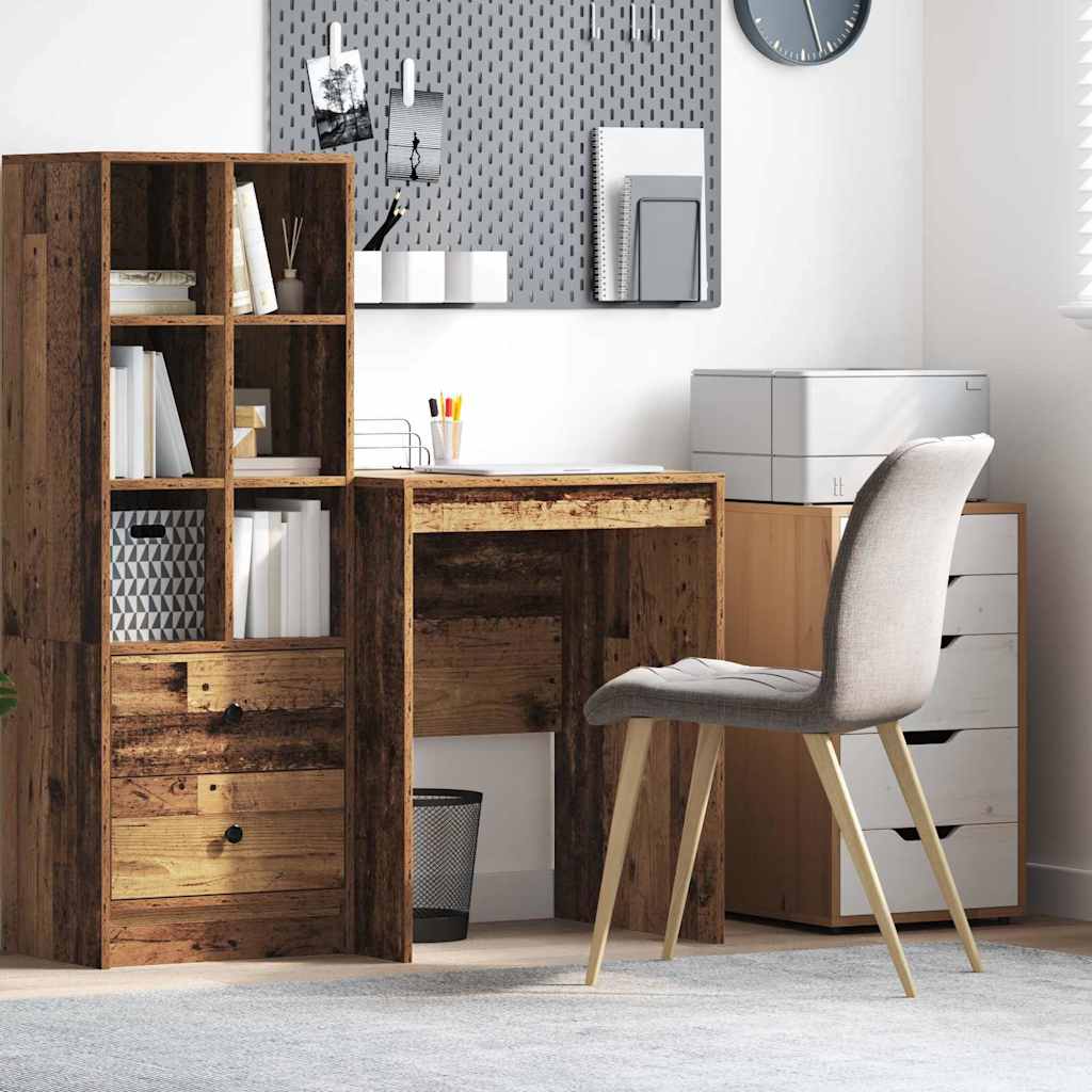 Bureau d'écriture rustique Bois ancien Bois d'ingénierie