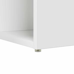 Stůl s policí Bílá 108 x 55 x 103.5 cm kompozitní dřevo - obrázek 9