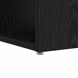 Stůl s policí Černý dub 108 x 55 x 103.5 cm kompozitní dřevo - obrázek 9