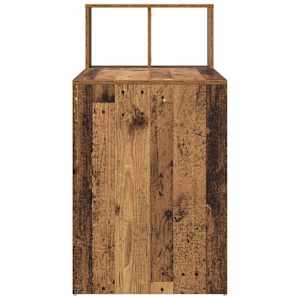 Stůl s policí Staré dřevo 108 x 55 x 103.5 cm kompozitní dřevo - obrázek 6