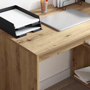 Stůl Artisanový dub 108 x 55 x 103.5 cm kompozitní dřevo - obrázek 4