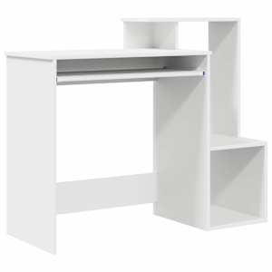 vidaXL Laud Valge 106 x 41 x 88.5 cm Tehispuit