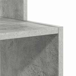 Stůl s policí Betonově šedá 106 x 41 x 88.5 cm kompozitní dřevo - obrázek 9
