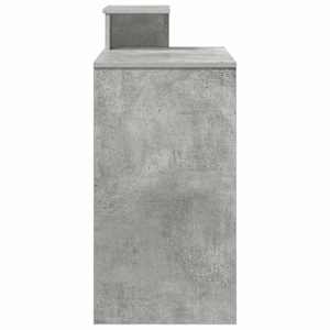 Stůl s policí Betonově šedá 106 x 41 x 88.5 cm kompozitní dřevo - obrázek 7