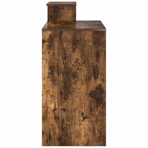 Stůl s policí Kouřový dub 106 x 41 x 88.5 cm kompozitní dřevo - obrázek 7