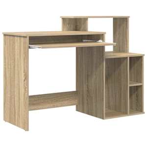 Stůl s policí Sonoma dub 120,5 x 44 x 88,5 cm kompozitní dřevo - obrázek 5
