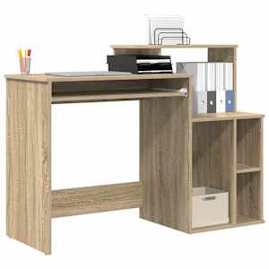 Stůl s policí Sonoma dub 120,5 x 44 x 88,5 cm kompozitní dřevo - obrázek 3