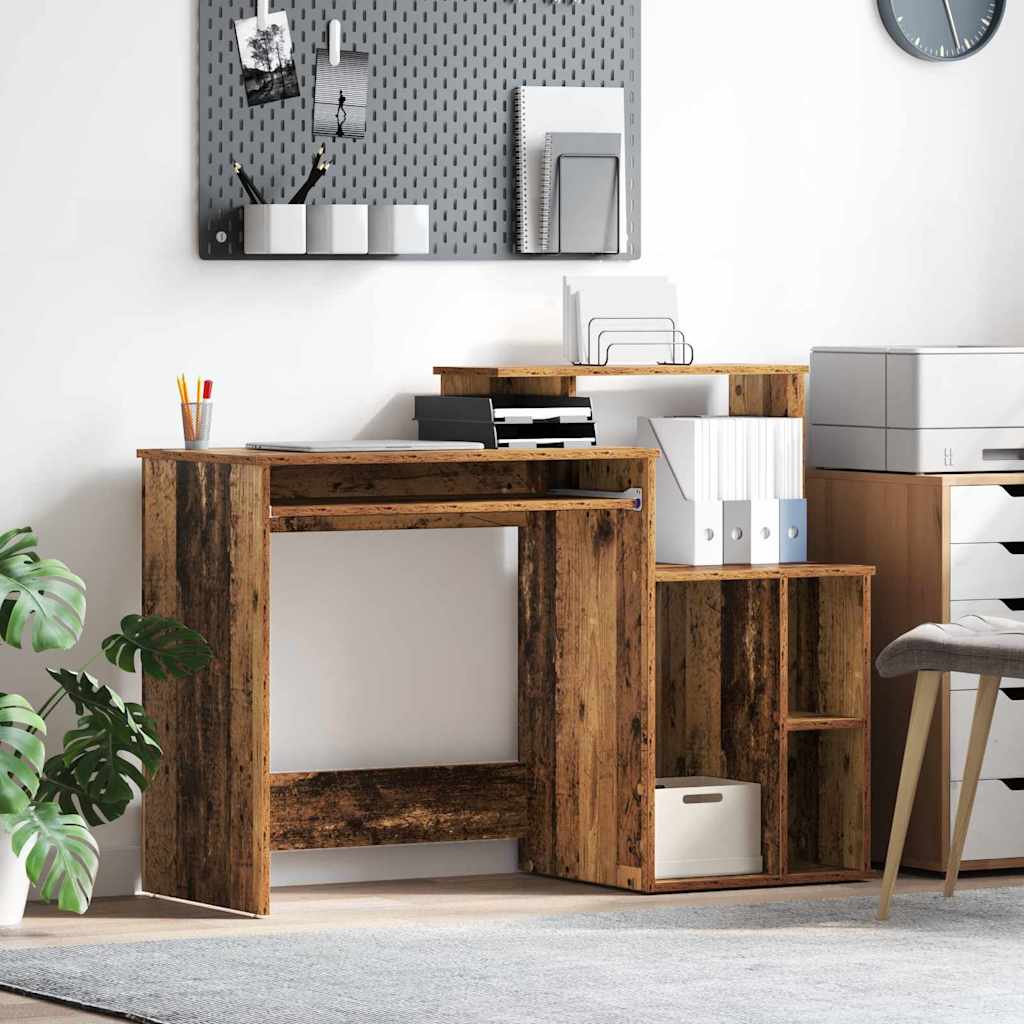 Laud ladustamisega Vana puidu 120.5x44x88.5 cm Tehispuit