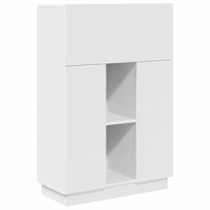 Stůl s policí Bílá 71,5 x 31,5 x 106,5 cm kompozitní dřevo - obrázek 2