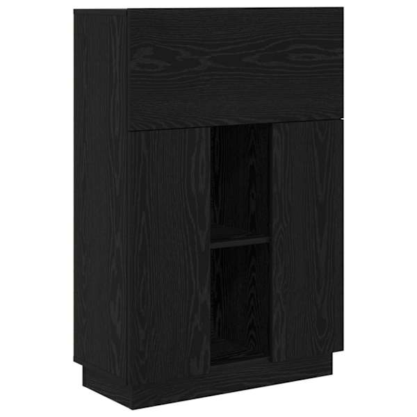 vidaXL Laud Must tamm 71,5 x 31,5 x 106,5 cm Tehispuit