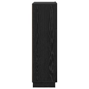 Stůl s policí Černý dub 71,5 x 31,5 x 106,5 cm kompozitní dřevo - obrázek 7